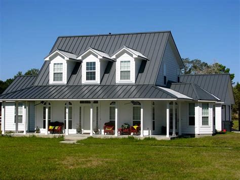 houses with gray metal roofs|gray metal roofing near me.